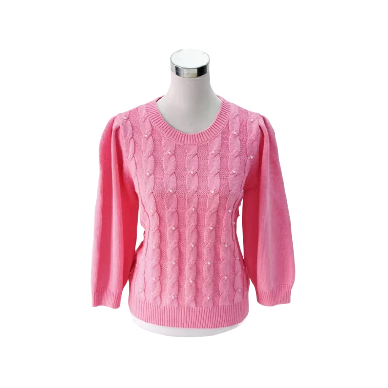 How to create a unique style with a women's beaded pullover?