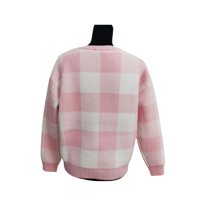 Women's Jacquard Crew Neck Pullover