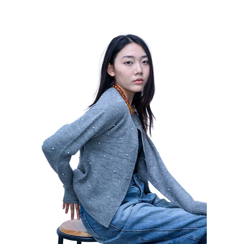 Women's Beaded Cardigan