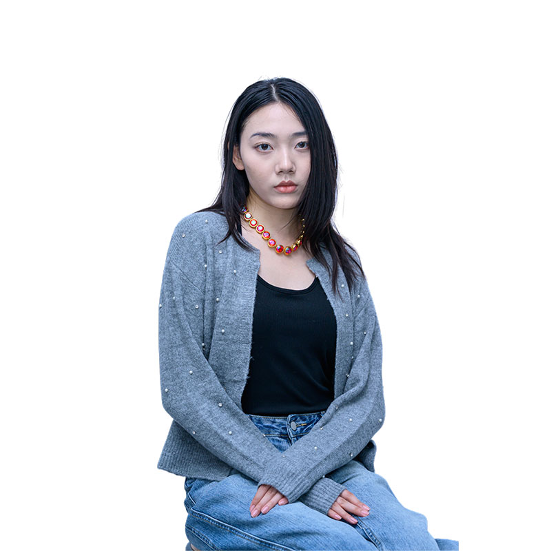 Women's Beaded Cardigan