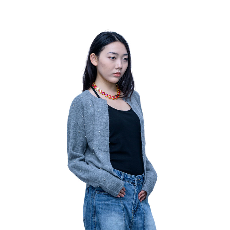 Women's Beaded Cardigan