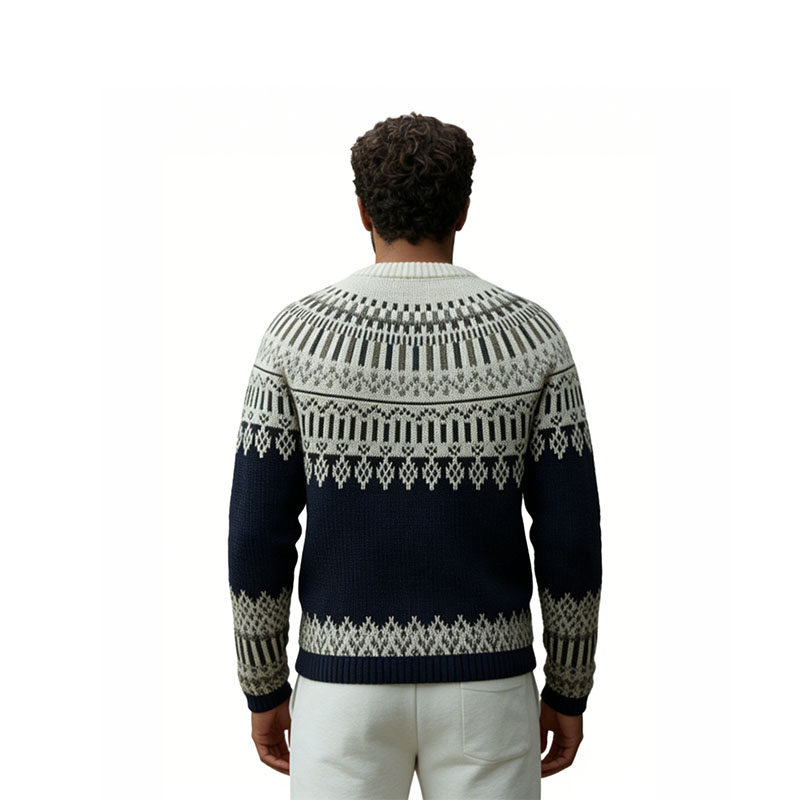 Nordic Snow Fair Isle Knit Sweater